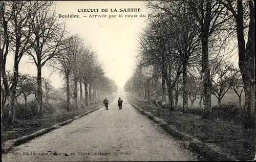Ak Bouloire Sarthe, Circuit de la Sarthe, Arrivée par la route