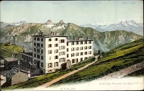 Ak Veytaux Kanton Waadt, Hôtel des Rochers de Naye