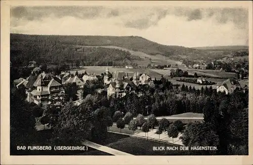 Ak Świeradów Zdrój Bad Flinsberg Schlesien, Blick nach dem Hasenstein