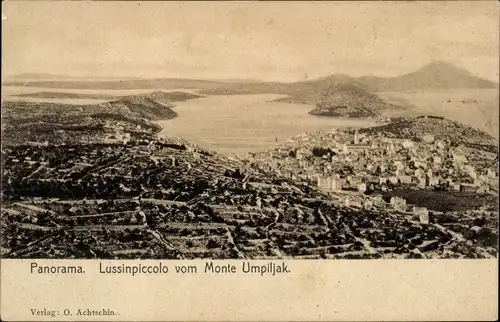 Ak Mali Lošinj Lussinpiccolo Kroatien, Panorama vom Monte Umpiljak