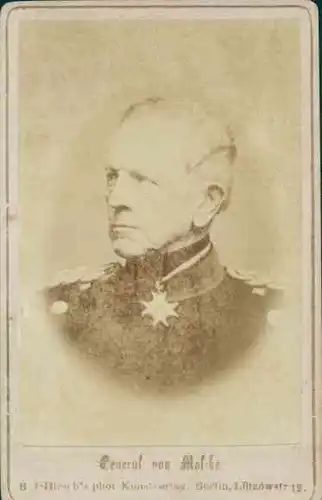 CdV Generalfeldmarschall Helmuth von Moltke, Portrait