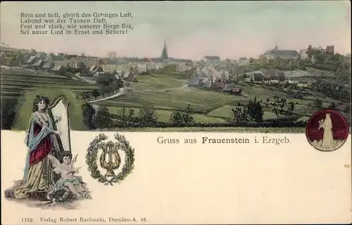 Litho Frauenstein im Erzgebirge, Gesamtansicht