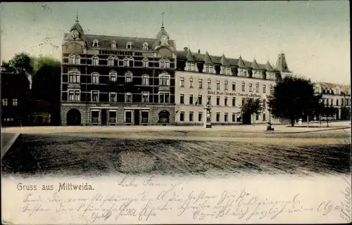 Ak Mittweida in Sachsen, Hotel "Stadt Chemnitz", Europäischer Hof