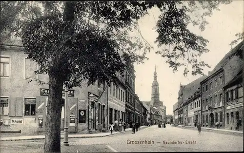 Ak Großenhain Sachsen, Naundorfer Straße, Kirche