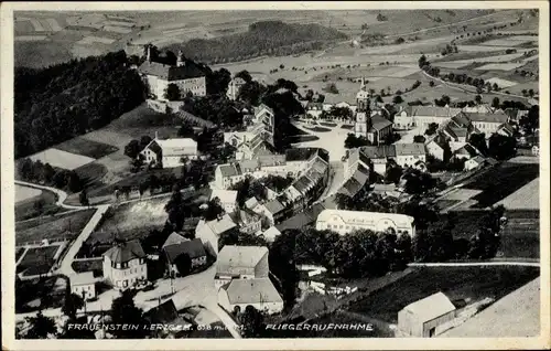 Ak Frauenstein im Erzgebirge, Fliegeraufnahme