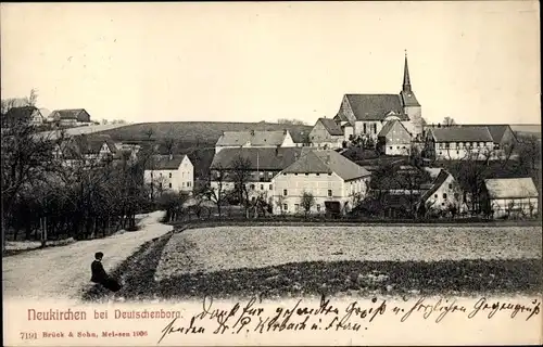 Ak Neukirchen bei Deutschenbora Reinsberg in Sachsen, Gesamtansicht