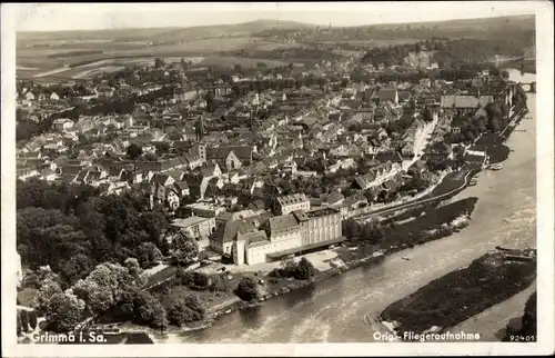 Ak Grimma in Sachsen, Fliegeraufnahme