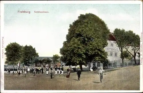Ak Frohburg in Sachsen, Schützenhaus