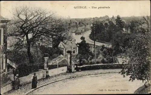 Ak Quincé Maine et Loire, Vue générale