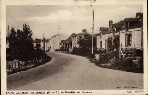 Ak Saint Germain sur Moine Maine-et-Loire, Quartier de Gemmes