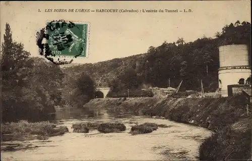 Ak Thury Harcourt Calvados, L'Entree du Tunnel