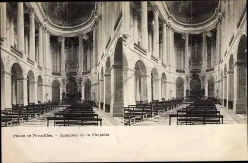 Stereo Ak Versailles Yvelines, Interieur de la Chapelle