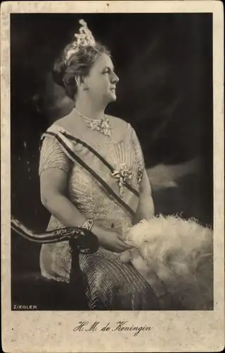 Ak Königin Wilhelmina der Niederlande, Krone