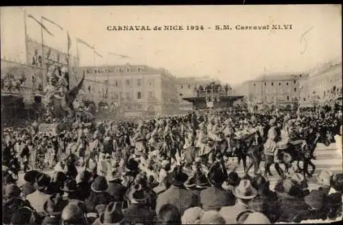 Ak Nice Nizza Alpes Maritimes, Carnaval 1924, SM Carnaval XLVI