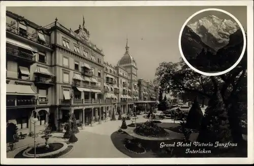 Ak Interlaken Kanton Bern Schweiz, Grand Hotel Victoria Jungfrau