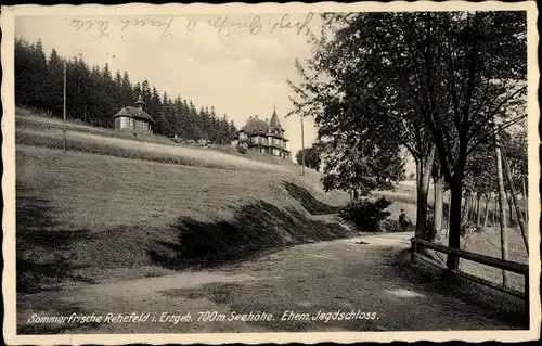 Ak Rehefeld Zaunhaus Altenberg im Erzgebirge, Ehem. Jagdschloss