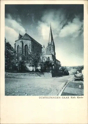 Ak Uchtelfangen Neunkirchen im Saarland, Katholische Kirche