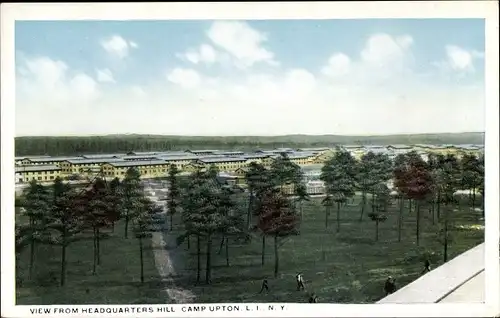 Ak Yaphank New York, View from Headquarters Hill, Camp Upton