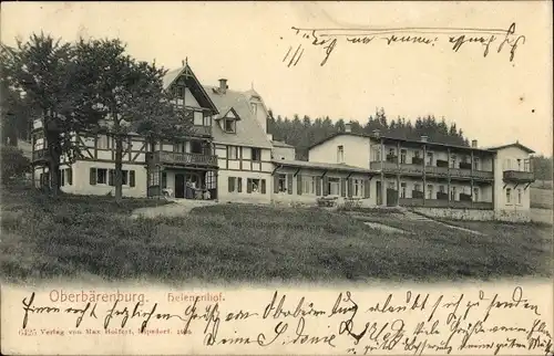 Ak Oberbärenburg Altenberg im Erzgebirge, Blick zum Helenenhof