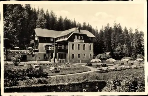 Ak Waldbärenburg Bärenburg Altenberg im Erzgebirge, Hotel und Pension Schäfermühle