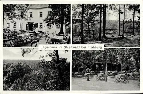 Ak Frohburg in Sachsen, Jägerhaus im Streitwald, Walderholungsstätte