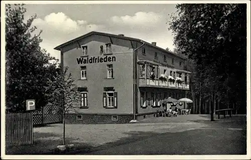 Ak Bad Lausick in Sachsen, Hotel und Gaststätte Waldfrieden