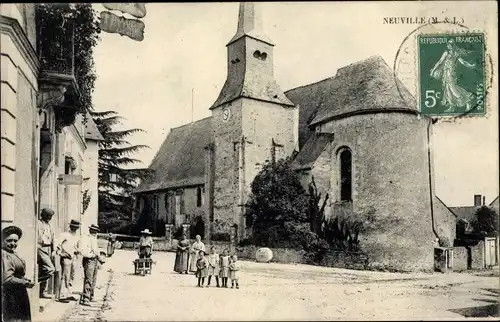 Ak Neuville Maine et Loire, L'Eglise