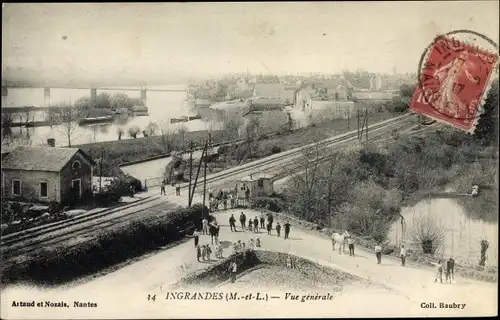 Ak Ingrandes Maine-et-Loire, Vue générale