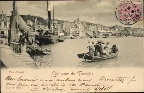 Ak Trouville Calvados, Quai Joinville