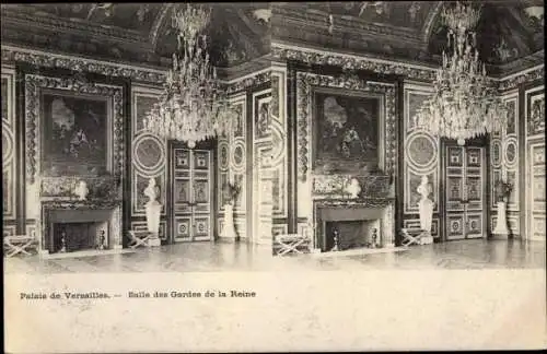 Stereo Ak Versailles Yvelines, Palais, Salle des Gardes de la Reine