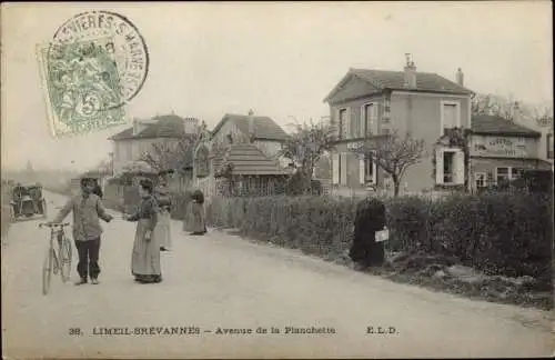 Ak Limeil Brevannes Val de Marne, Avenue de la Planchette