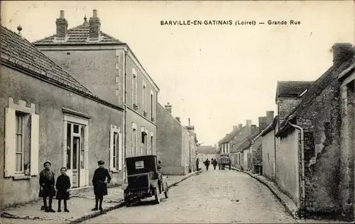 Ak Barville en Gâtinais Loiret, Grande Rue