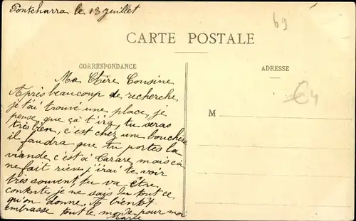 Ak Tarare Rhône, Fetes de Gymnastique 1912, Place Denave, Concert de l'Harmonie du Vieux Lyon