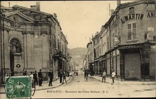 Ak Bar le Duc Meuse, Monument des Freres Michaux, L. Martin