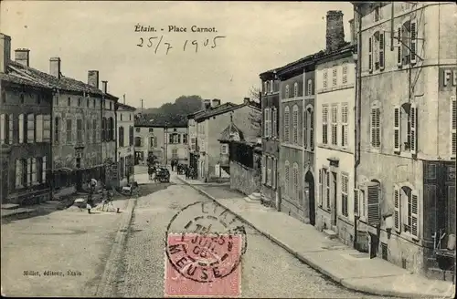 Ak Etain Meuse, Place Carnot