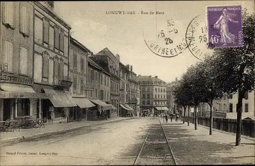 Ak Longwy Bas Meurthe et Moselle, Rue de Metz