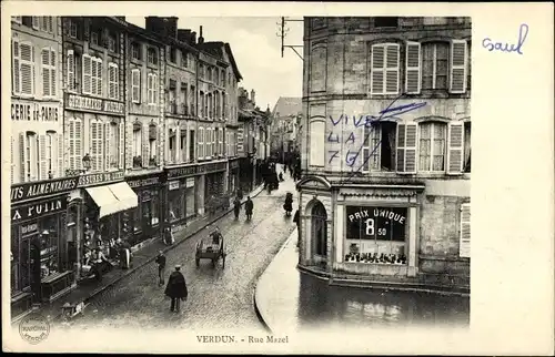 Ak Verdun Meuse, Rue Mazel