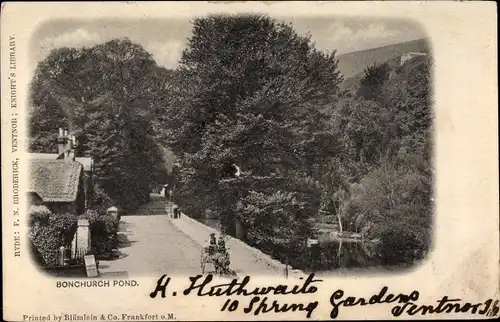 Ak Bonchurch Isle of Wight England, Pond