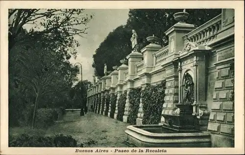 Ak Buenos Aires Argentinien, Paseo de la Recoleta