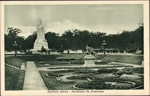 Ak Buenos Aires Argentinien, Jardines de Palerno