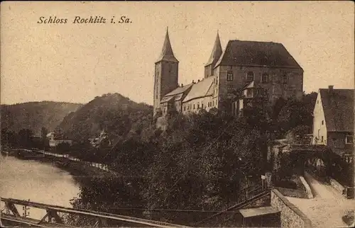 Ak Rochlitz an der Mulde, Schloss