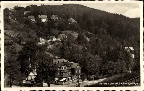 Ak Kipsdorf Altenberg im Erzgebirge, Teilansicht, Gasthof