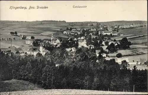 Ak Klingenberg in Sachsen, Totalansicht