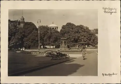 Foto Ak Stuttgart am Neckar, Partie am Schlossplatz