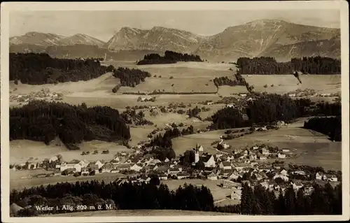 Ak Weiler Simmerberg im Allgäu, Gesamtansicht