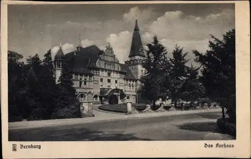 Ak Bernburg an der Saale, Kurhaus