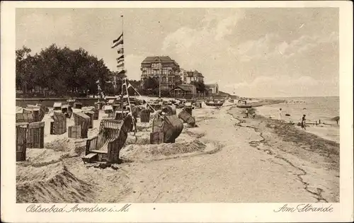 Ak Ostseebad Arendsee Kühlungsborn, Strandpartie