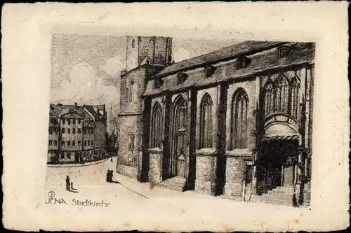 Künstler Ak Jander, Franz, Jena in Thüringen, Stadtkirche