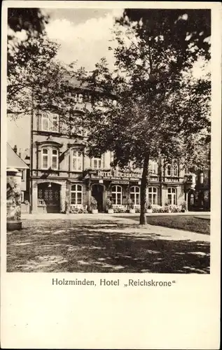 Ak Holzminden an der Weser, Hotel Reichskrone