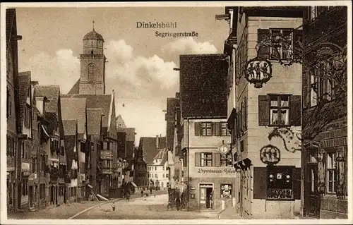 Ak Dinkelsbühl in Mittelfranken, Segringerstraße, Spirituosenhandlung